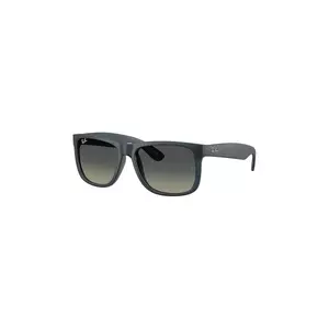 Ray-Ban ochelari de soare JUSTIN barbati, culoarea negru, 0RB4165 imagine