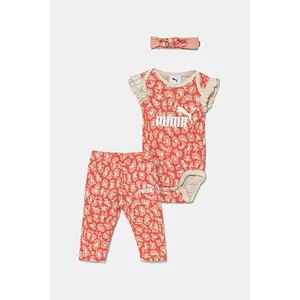 Puma set de bumbac pentru bebelusi MINICATS ESS ANIMAL Newborn 3-Piece Set culoarea roz, 686291 imagine