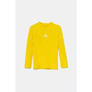 adidas Performance longsleeve copii culoarea galben, cu imprimeu, GN7514 imagine