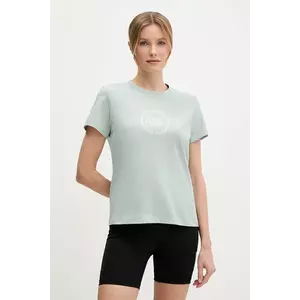 Helly Hansen tricou din bumbac CORE GRAPHIC femei, culoarea verde, 54592 imagine