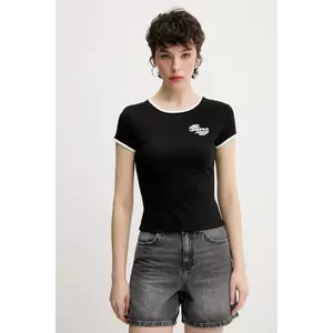 Karl Lagerfeld Jeans tricou femei, culoarea negru, A2W17098 imagine