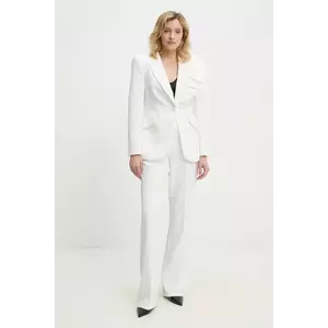 Answear Lab sacou și pantaloni femei, culoarea alb imagine