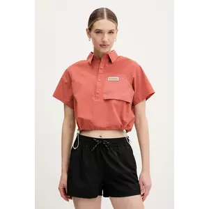 Columbia bluza Cove Beach femei, culoarea portocaliu, neted, 2119381 imagine