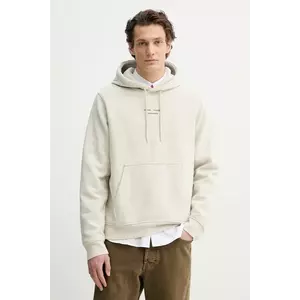 Samsoe Samsoe bluza SAMARCUS barbati, culoarea bej, cu glugă, cu imprimeu, M25100086 imagine