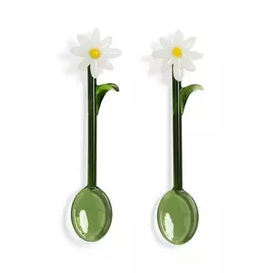 &k amsterdam lingurita flora white 2-pack culoarea verde imagine