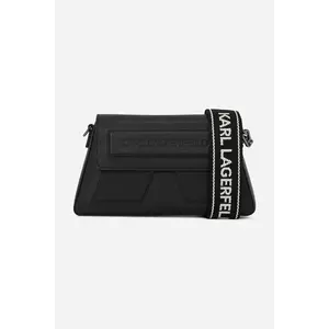 Karl Lagerfeld poseta de piele IKON/K culoarea negru, A2W30198 imagine