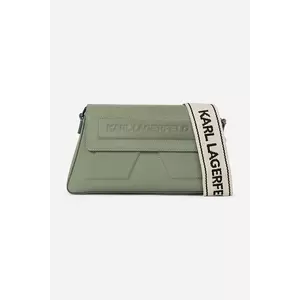 Karl Lagerfeld poseta de piele IKON/K culoarea verde, A2W30198 imagine