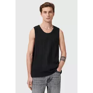 AllSaints tricou din bumbac DENVER barbati, culoarea negru, M003JC imagine