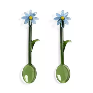 &k amsterdam set de linguri flora blue 2-pack culoarea verde imagine