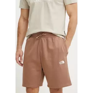 The North Face pantaloni scurti Essential Relaxed barbati, culoarea maro, NF0A8C2G6IH1 imagine