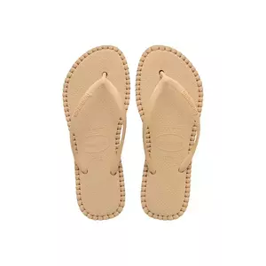 Havaianas slapi SLIM FLATFORM femei, culoarea bej, 4149928.8858 imagine
