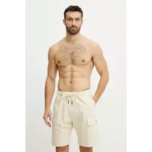 OAS pantaloni scurti din bumbac barbati, culoarea bej, 5023 imagine