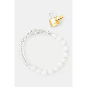 AMBUSH bratara de argint Pearl Padlock Bracelet femei, 12115260 imagine