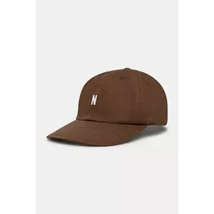 Norse Projects șapcă de baseball din bumbac Twill Sports Cap culoarea maro, cu imprimeu, N80.0001.2033 imagine