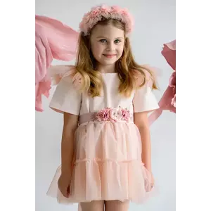 Jamiks rochie fete SOLANA II culoarea portocaliu, mini, evazată, JLH129 imagine