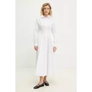 Answear Lab rochie culoarea alb, maxi, evazată imagine