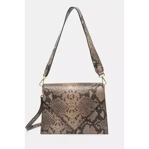 Answear Lab poseta de piele culoarea bej imagine