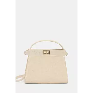 Answear Lab geanta de bumbac culoarea bej imagine