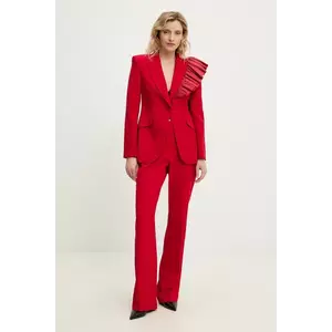 Answear Lab sacou și pantaloni femei, culoarea rosu imagine