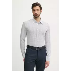 BOSS cămașă bărbați, culoarea alb, cu guler clasic, slim, 50539457 imagine