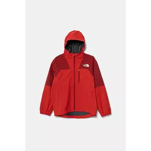 The North Face geacă copii TEEN HIKE PACKABLE SHELL culoarea rosu, NF0A8AY47IR1 imagine