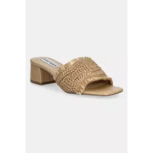 Steve Madden papuci Cienega femei, culoarea bej, cu toc drept, SM11003806 imagine