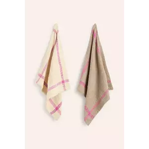 Calma House set de cârpe de bucătărie Vita 2-pack culoarea bej imagine