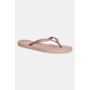 Rip Curl șlapi femei, culoarea roz, cu toc plat, 173WOT imagine