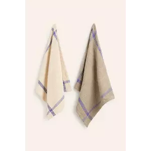 Calma House set de cârpe de bucătărie Vita 2-pack culoarea bej imagine
