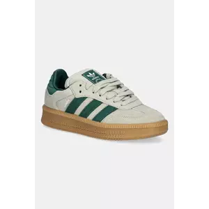 adidas Originals sneakers din piele intoarsă SAMBA XLG culoarea verde, JQ9886 imagine