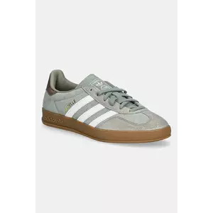 adidas Originals sneakers din piele intoarsă Gazelle Indoor culoarea verde, JI3526 imagine