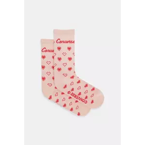 Converse șosete femei, culoarea portocaliu, E1349P-1001 imagine