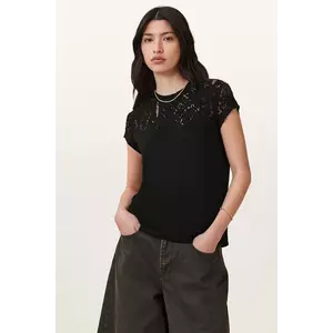 AllSaints tricou ANNA femei, culoarea negru, W188JB imagine