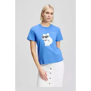 Karl Lagerfeld tricou din bumbac IKON AQUARELLE femei, A2W17119 imagine