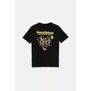 Puma tricou de bumbac pentru copii MID90S Graphic Tee I culoarea negru, cu imprimeu, 685144 imagine