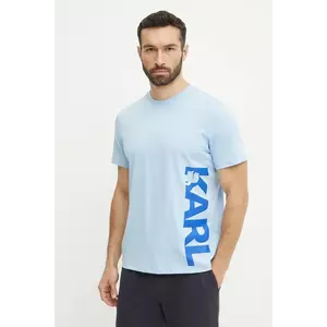 Karl Lagerfeld tricou din bumbac bărbați, cu imprimeu, A2M46038 imagine