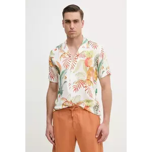 Lindbergh camasa barbati, culoarea alb, relaxed imagine