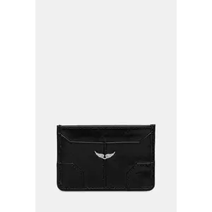 ZADIG&VOLTAIRE carcasa din piele culoarea negru, LWBA02517 imagine