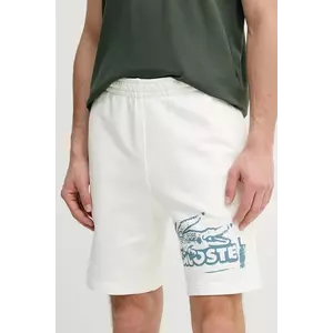 Lacoste pantaloni scurți bărbați, culoarea alb, GH0286 imagine