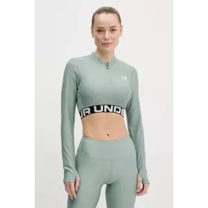 Under Armour hanorac de antrenament HotGear culoarea verde, cu imprimeu, 1388692 imagine