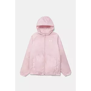 Under Armour geaca copii SPORT WINDBREAKER JKT culoarea roz, 1384206 imagine