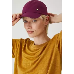 Medicine șapcă de in culoarea roz, neted imagine