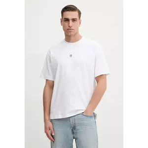 BOSS Green tricou barbati, culoarea alb, neted, 50535409 imagine