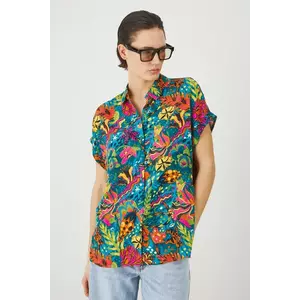 Medicine camasa femei, cu guler clasic, relaxed imagine