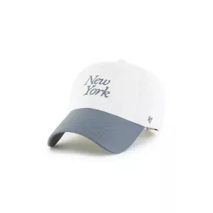 47 brand șapcă MLB New York Yankees culoarea alb, uni, B-FNDSC17GWS-SS imagine