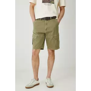 Medicine pantaloni scurti din bumbac barbati, culoarea verde imagine