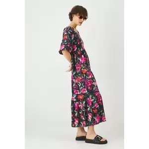 Medicine rochie culoarea negru, maxi, oversize imagine