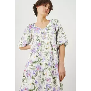 Medicine rochie culoarea bej, maxi, oversize imagine