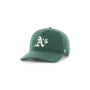 47 brand sapca MLB Athletics culoarea verde, cu imprimeu, B-TCDLC18IWP-DG imagine
