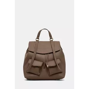 Medicine rucsac femei, culoarea maro, mare, neted imagine